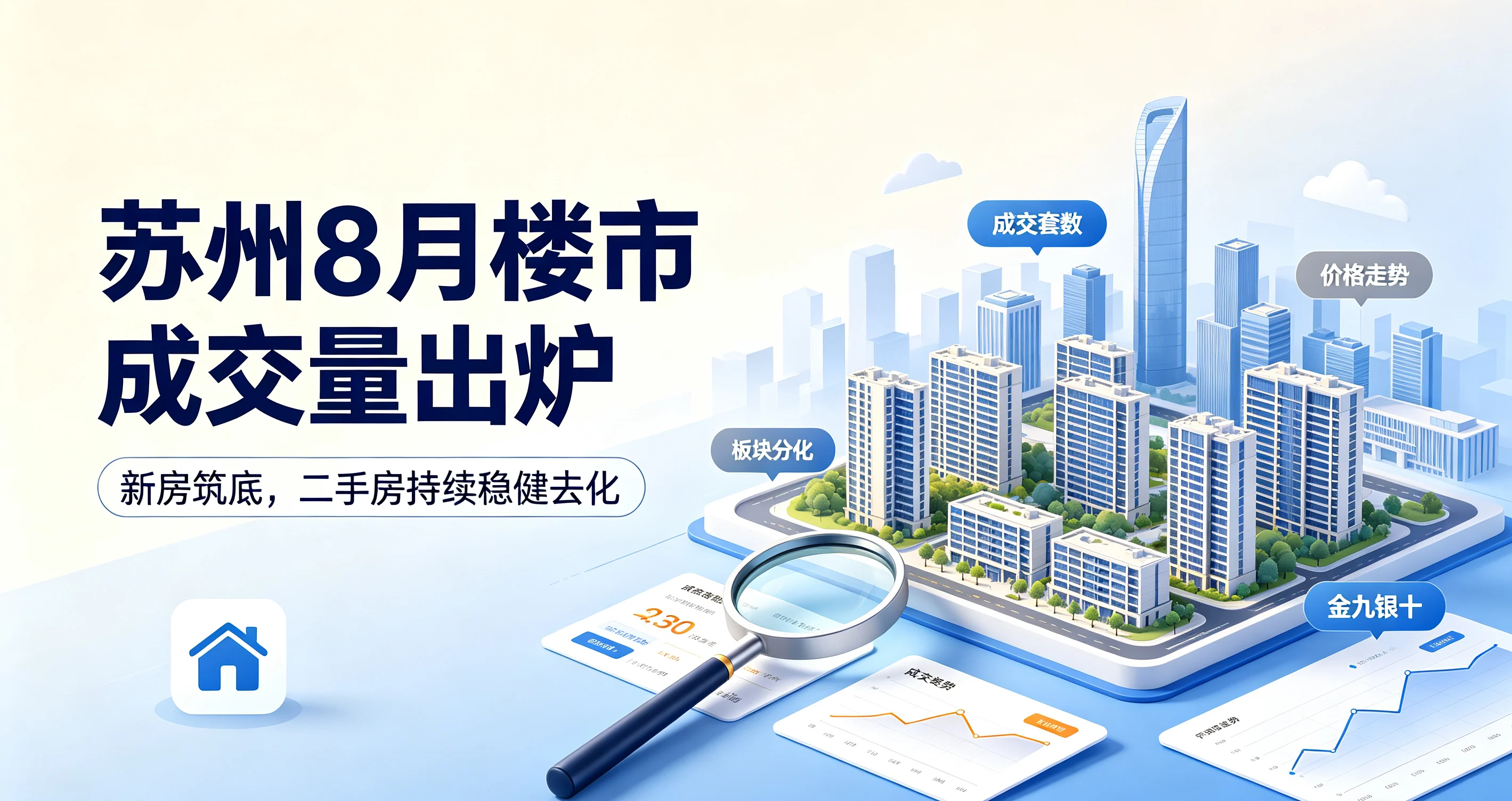 2026年8月苏州楼市成交数据出炉!新房低位调整,二手房韧性凸显